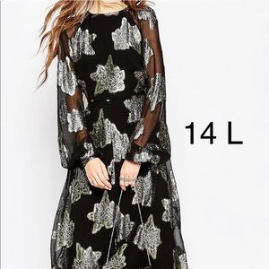 ASOS Floral Midi dress